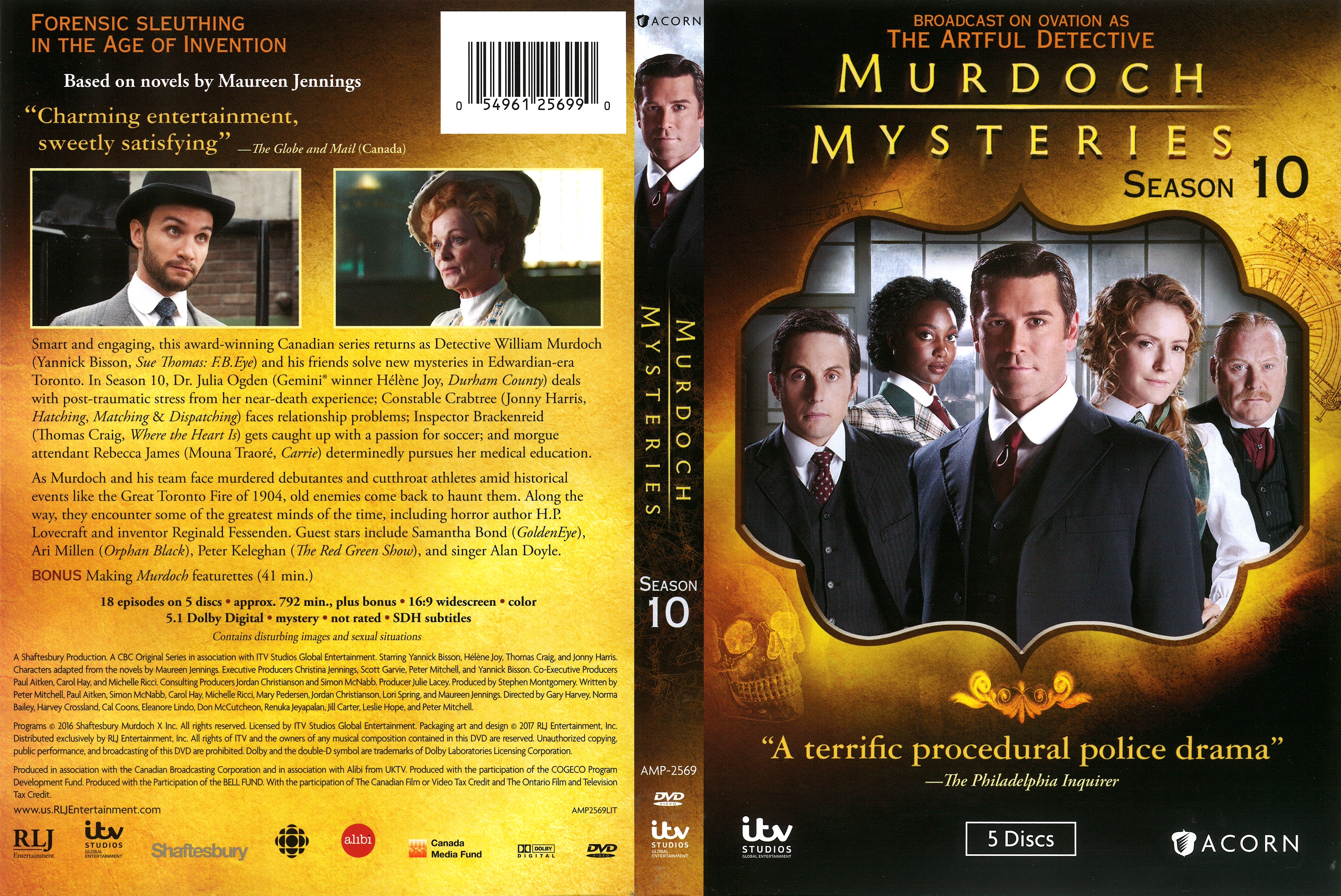 Murdoch Mysteries Season 10 (2017) : Front