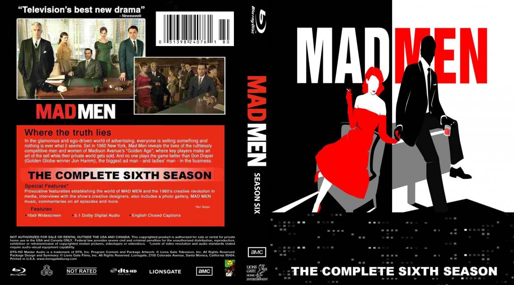 Mad Men Season 6 Custom Bluray 001 | DVD Covers | Cover Century