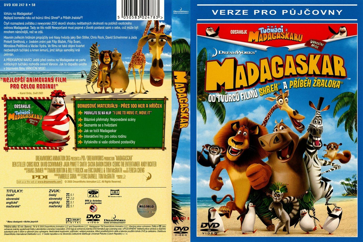 Madagascar Dvd Cz Dvd Covers Cover Century Over 500 000 Album Art Covers For Free