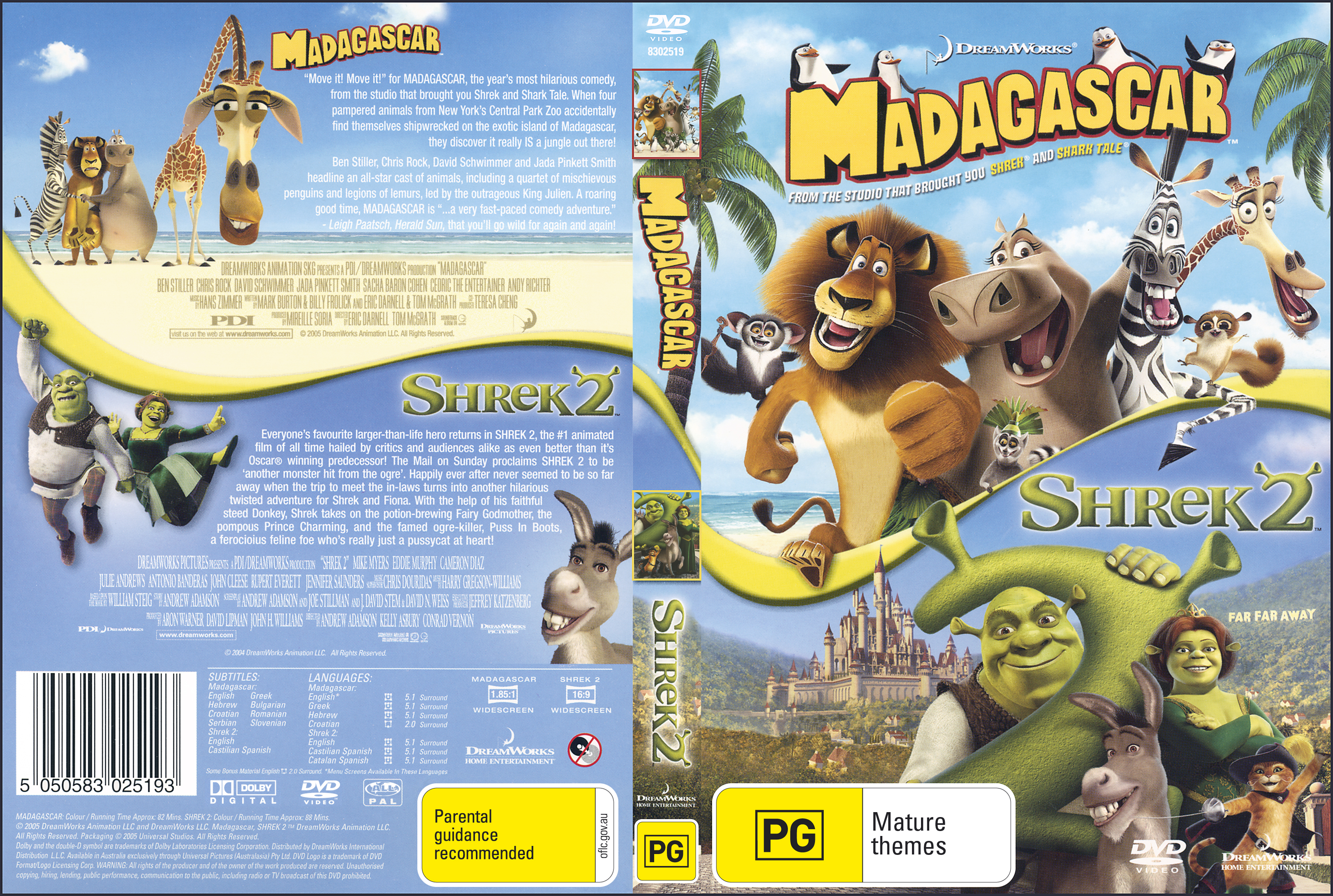 Madagascar Shrek 2 Dvd Covers Cover Century Over 500 000 Album Art Covers For Free