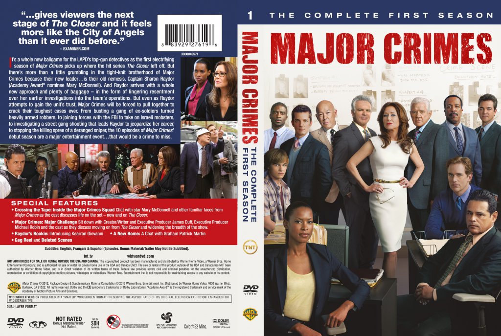 Major Crimes Season 1 DVD 
