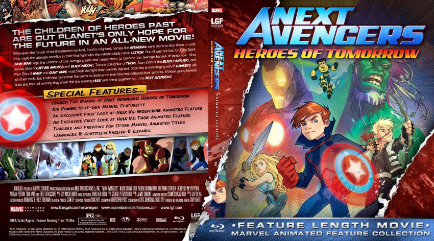 Marvel Animated Next Avengers Heroes Of Tomorrow English Custom Bluray F Dvd Covers Cover Century Over 500 000 Album Art Covers For Free