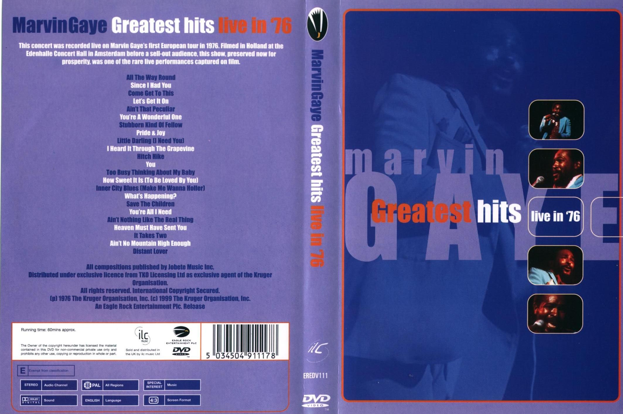 Marvin Gaye GREATEST HITS MISC DVD