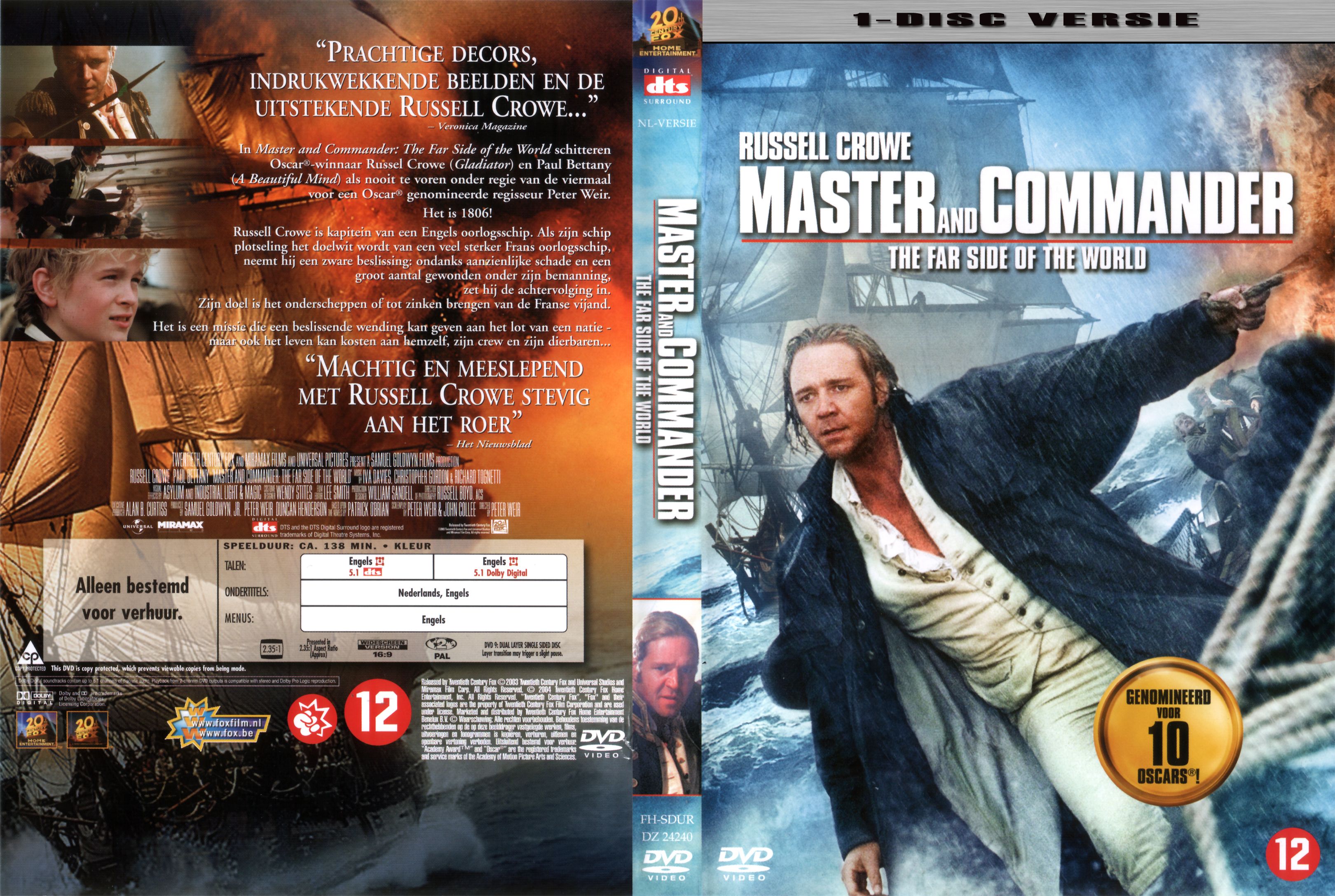 Master and Commander R2 Dutch Misc Dvd1