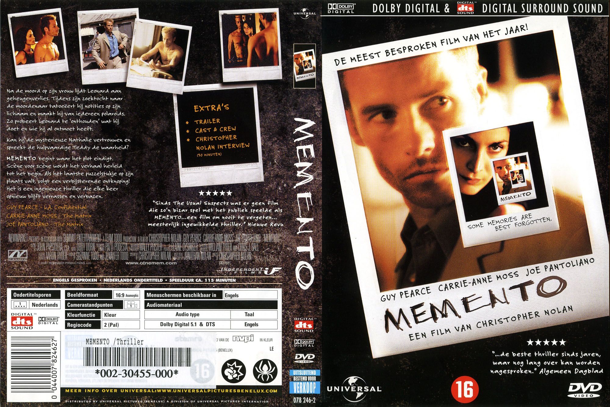 Memento R2 Dutch Scan Peter M Peter M. Misc Dvd | DVD Covers | Cover  Century | Over 1.000.000 Album Art covers for free, image size:2000x1335