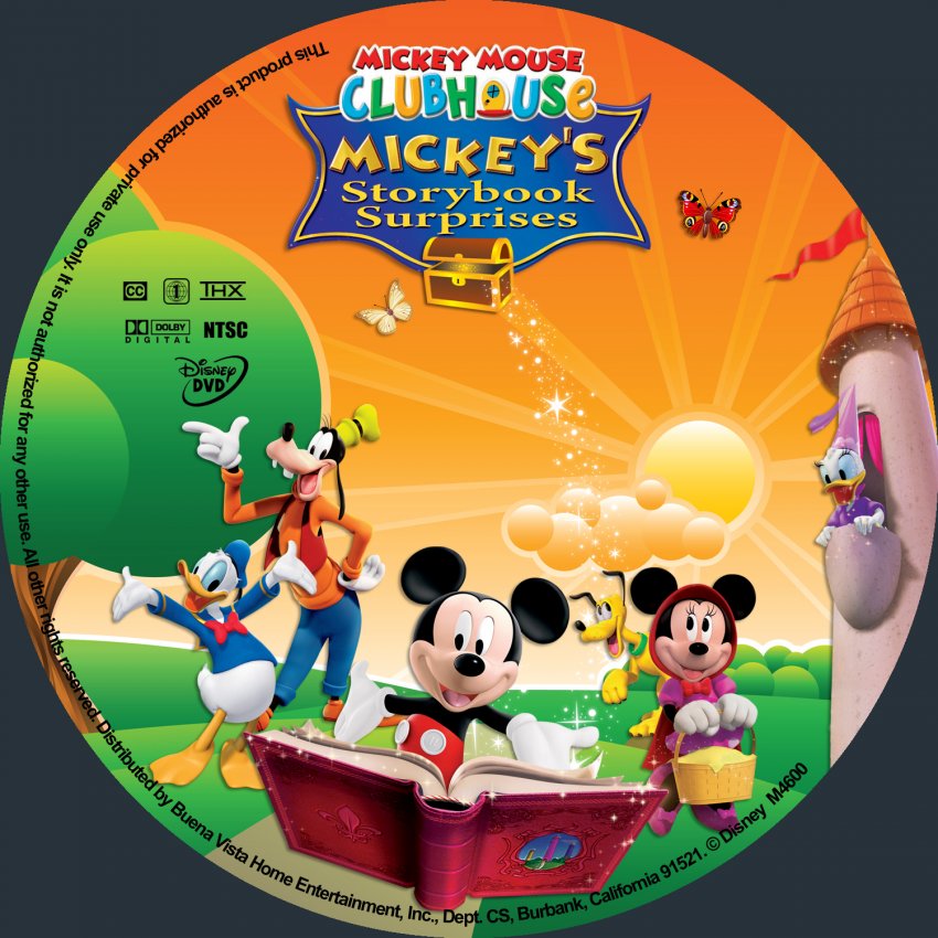 Mickey Mouse Clubhouse Mickeys Storybook Surprises Label DVD Covers mickey-mouse-clubhouse-mickeys-storybook-surprises-label-dvd-covers