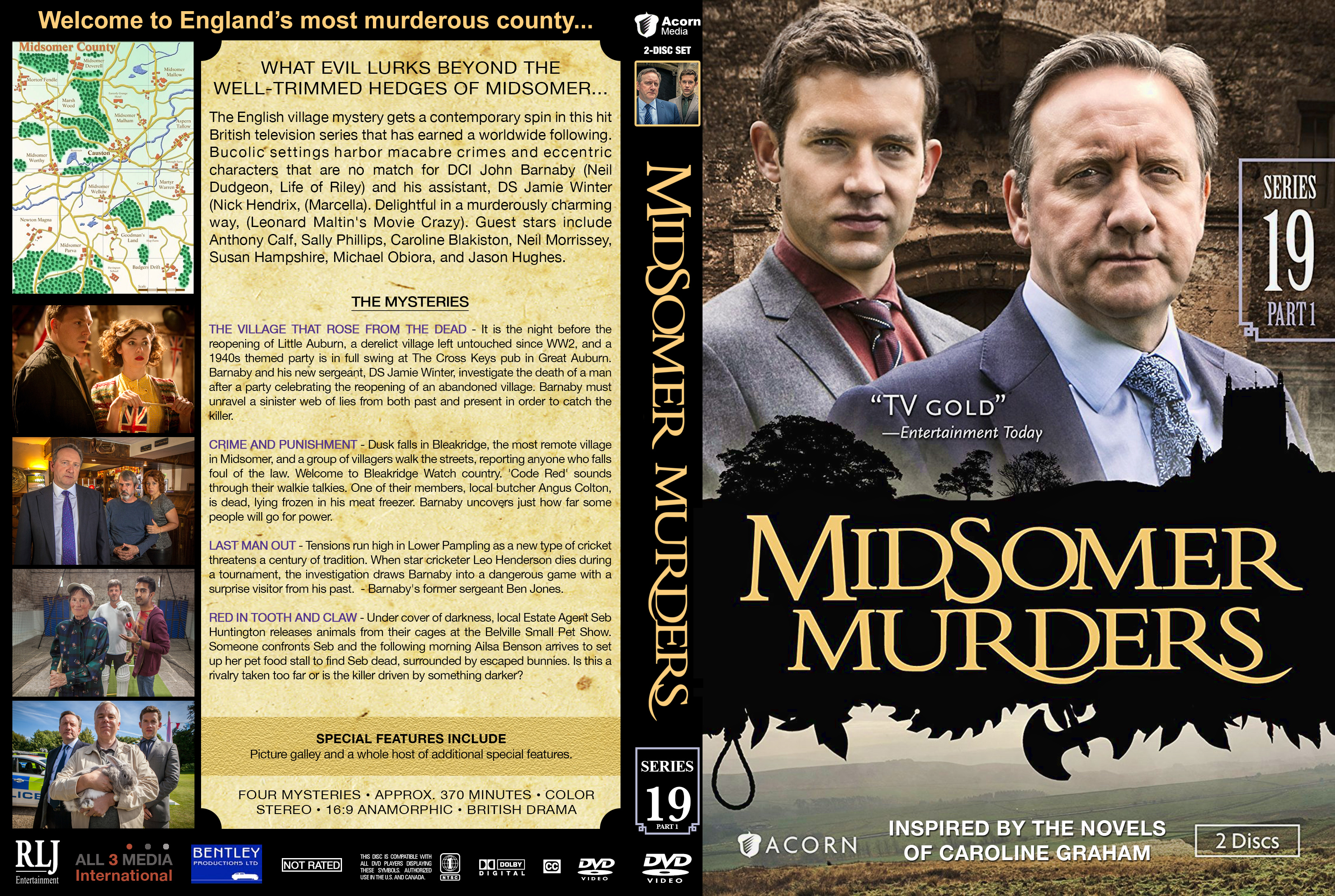 Midsomer Murders Series 19 Part 1 2016 Covers Labels 2