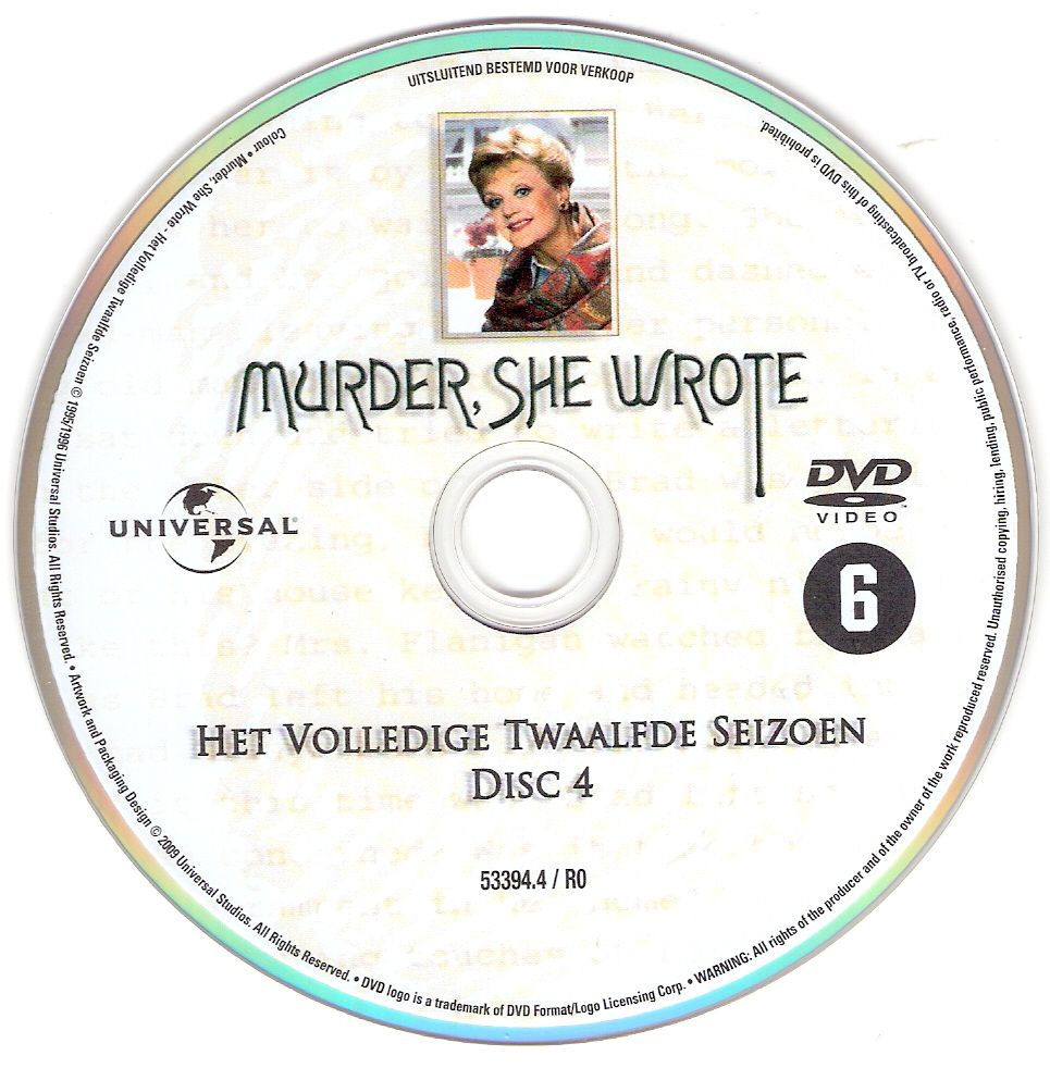 Murder She Wrote Season 12 DVD CD4