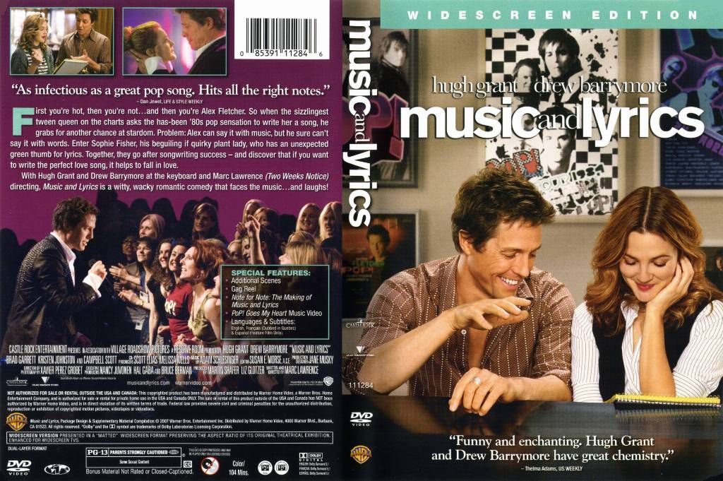 Music and Lyrics Widescreen DVD US
