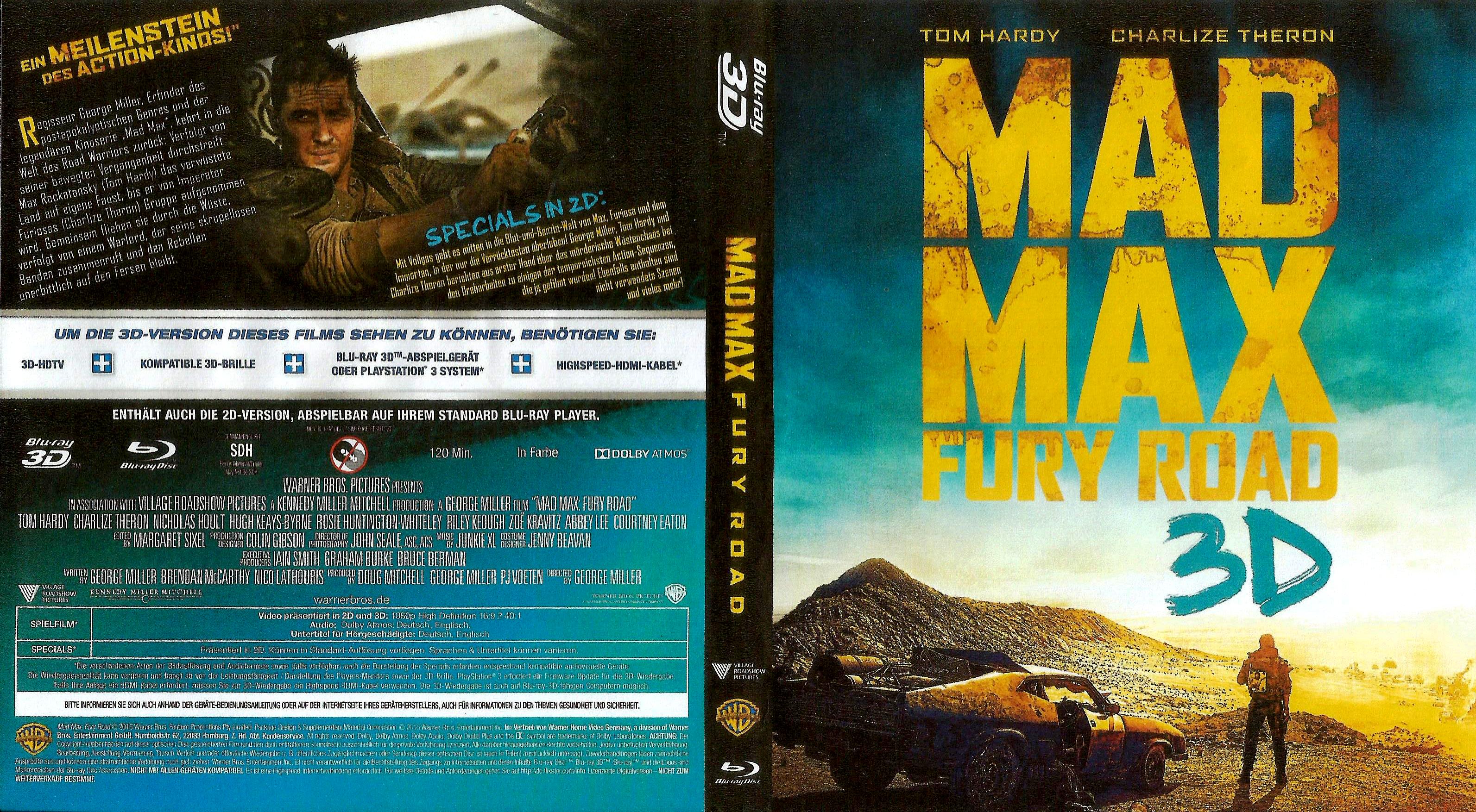 mad max fury road 3d | DVD Covers | Cover Century | Over 1.000.000 