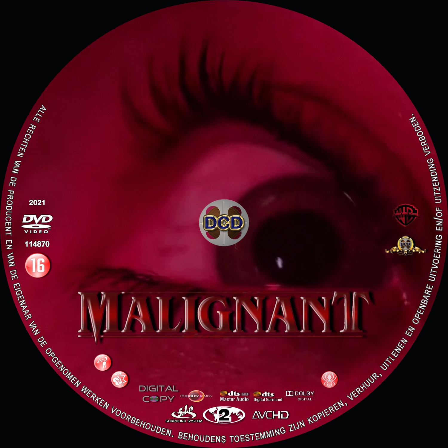malignant (2021) DVD Cover CD