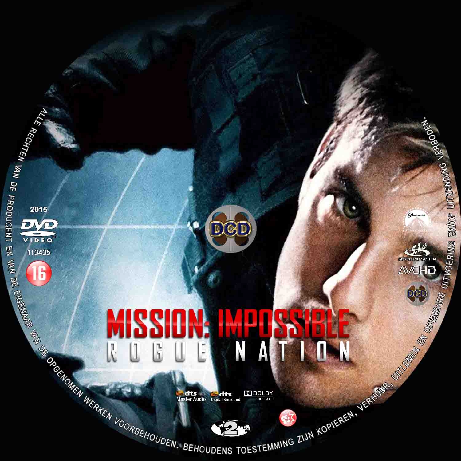 mission impossible 5 (2015) DVD Cover CD