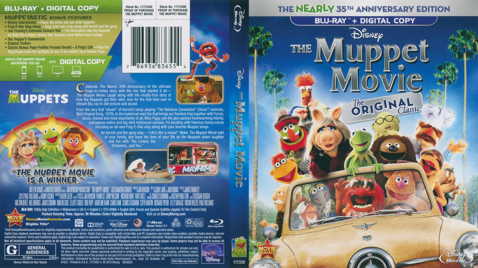 muppet movie the original blu ray