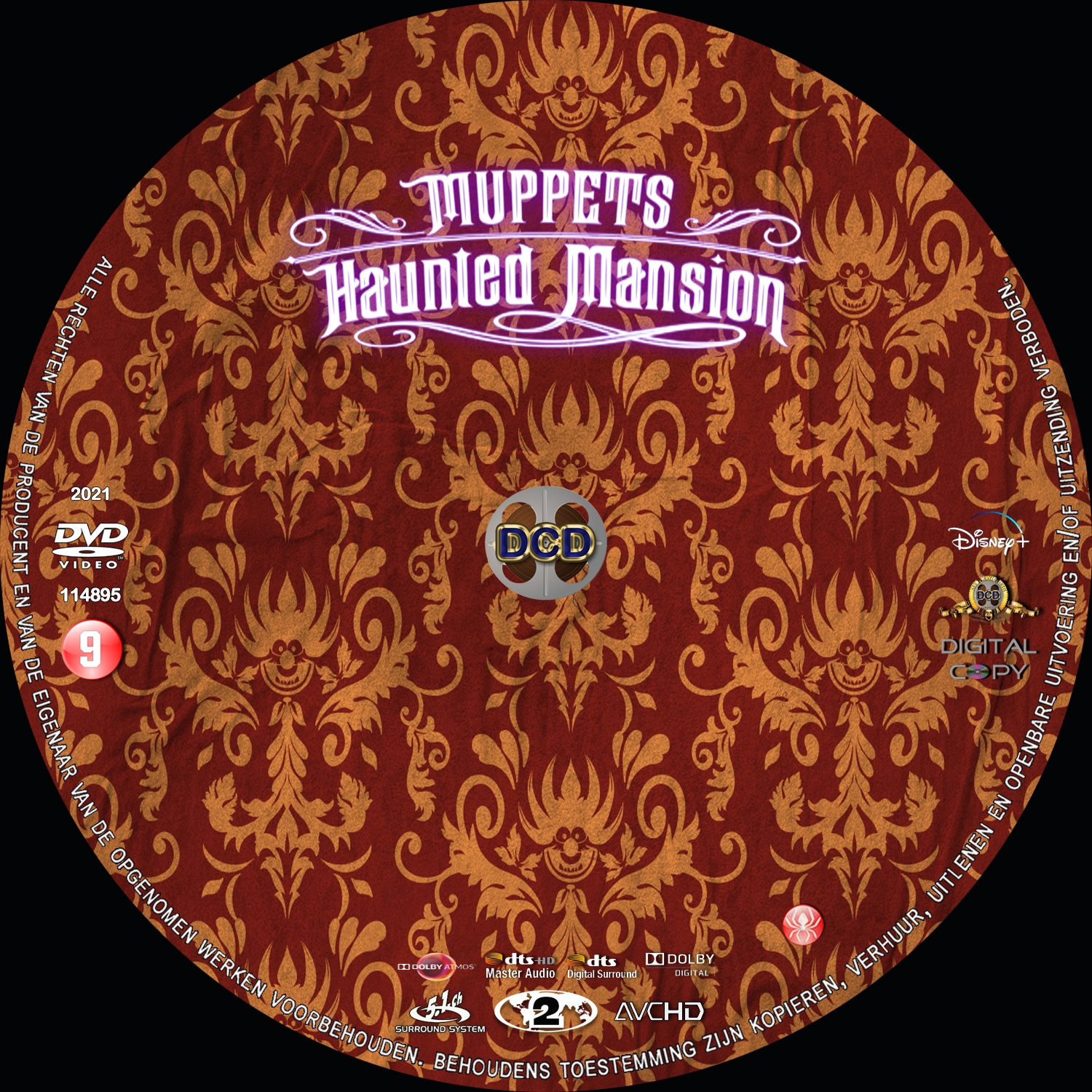 muppets haunted mansion (2021) DVD Cover CD