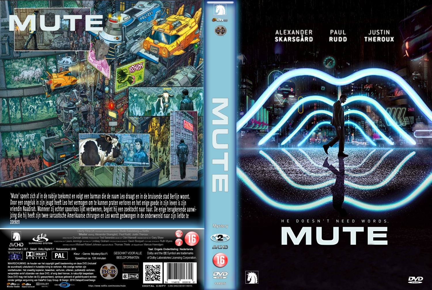 mute (2018) DVD Cover