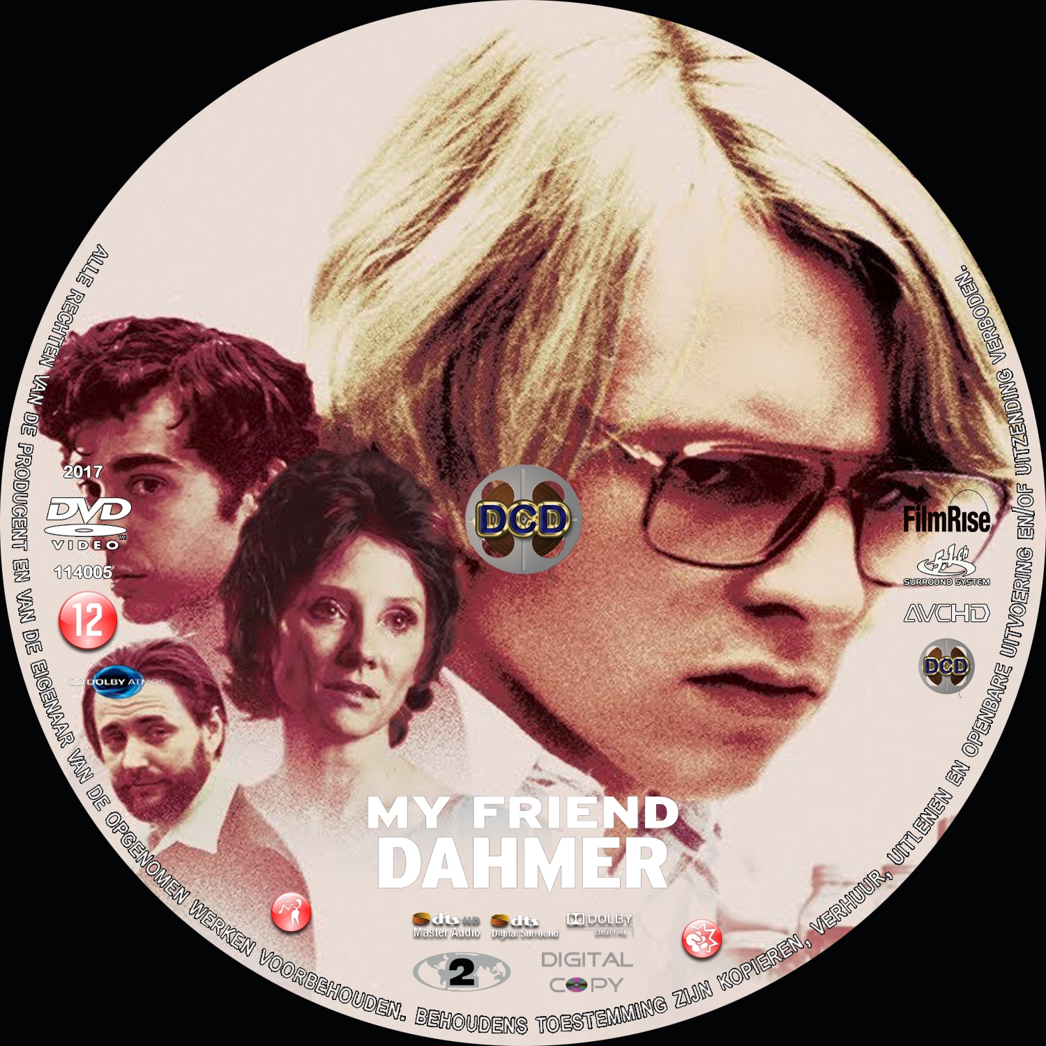 my friend dahmer  (2017) DVD Cover CD
