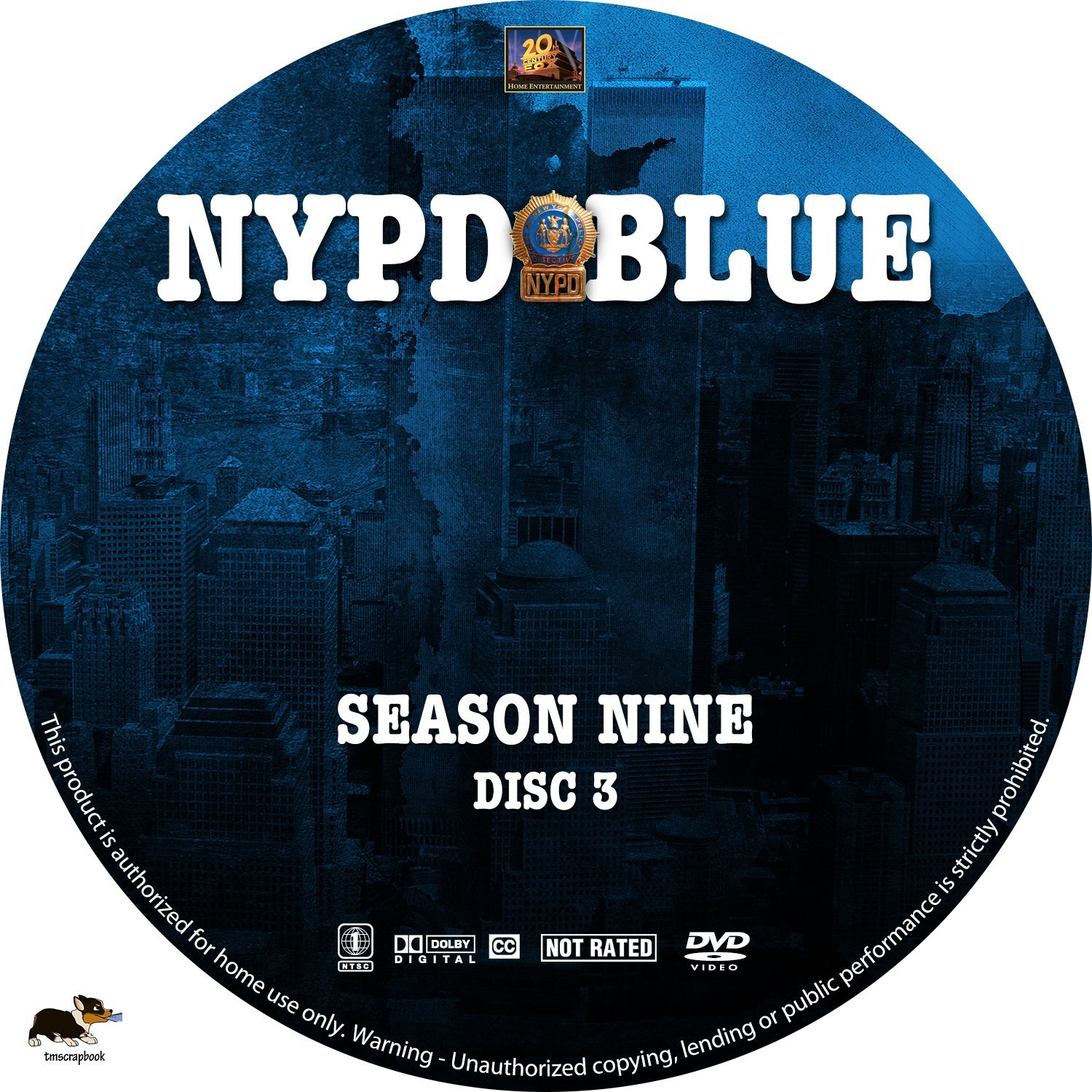 NYPD Blue Season 9 2001 R1 Labels 2 | DVD Covers | Cover Century | Over ...