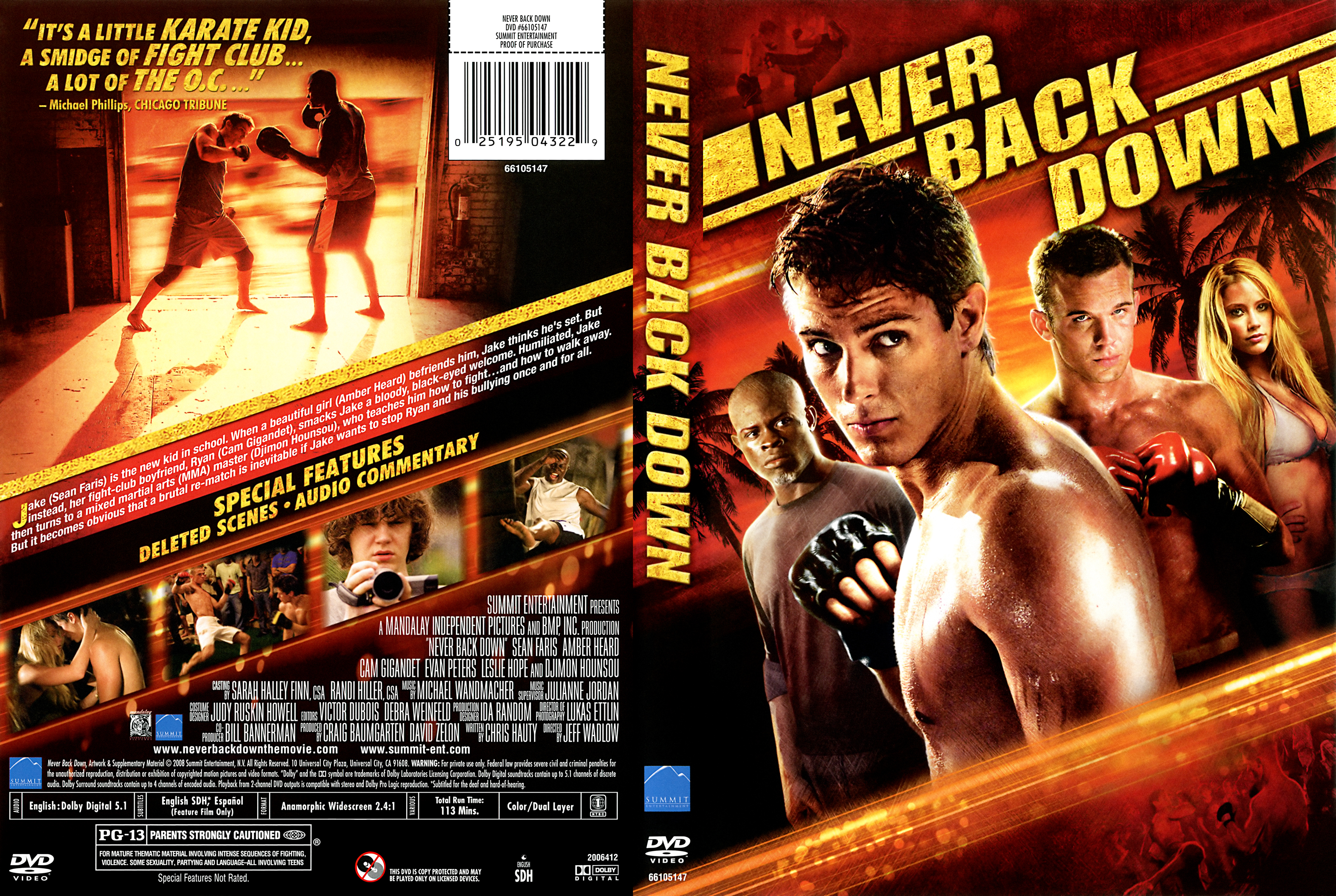 30 апреля 2008. Never back. Never back down обложка.