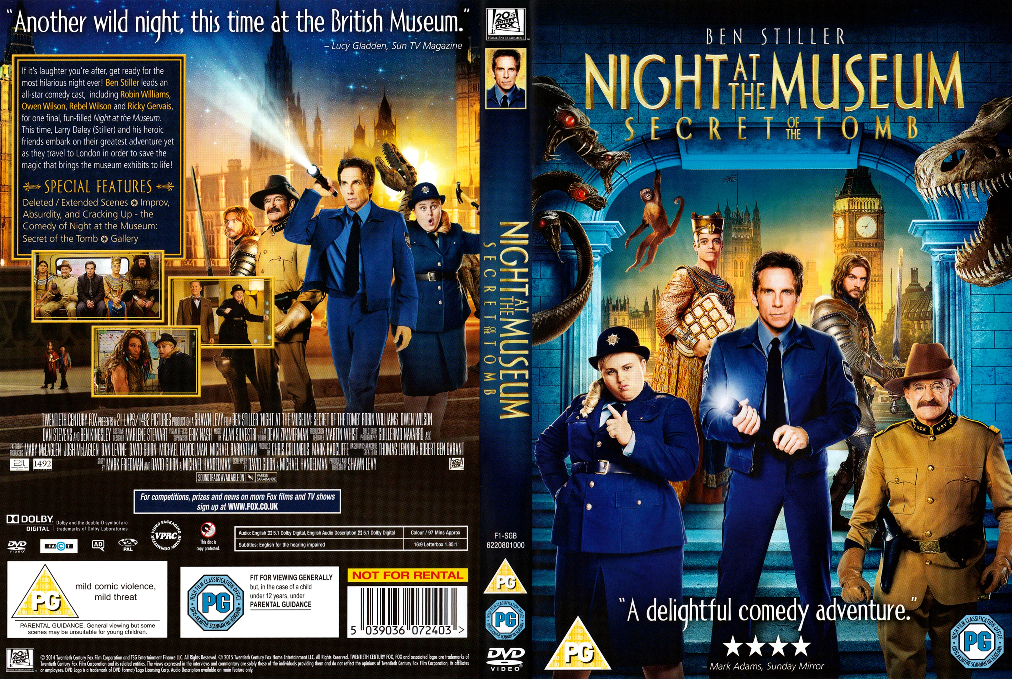 night at the museum secret of the tomb 2015 r2 cover ash | DVD Covers ...