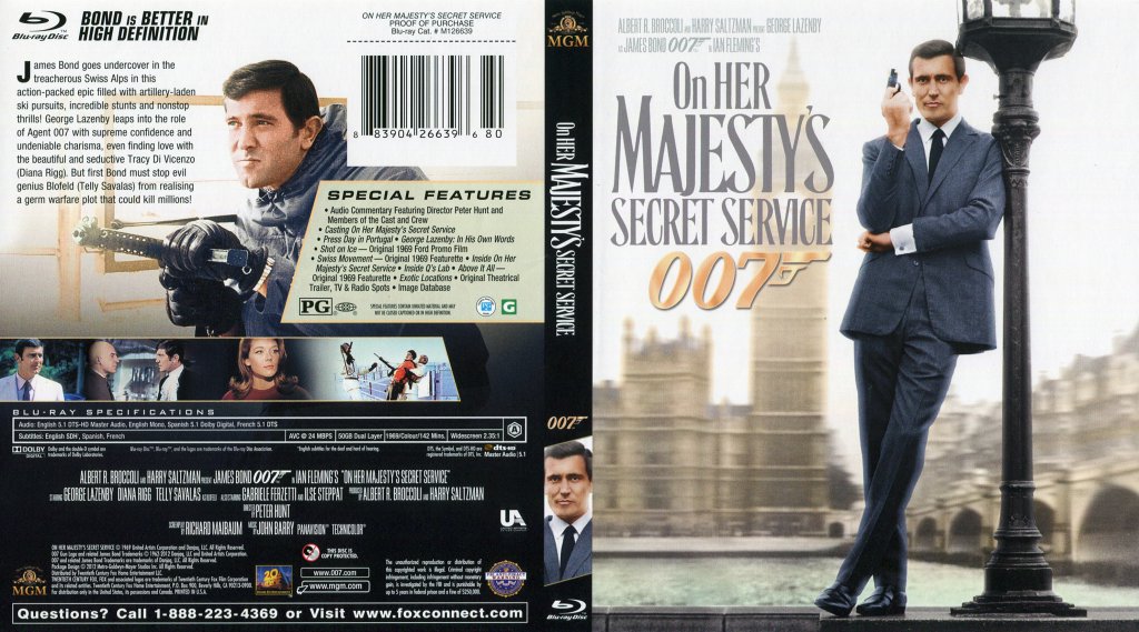 On Her Majesty s Secret Service BR 001 | DVD Covers | Cover