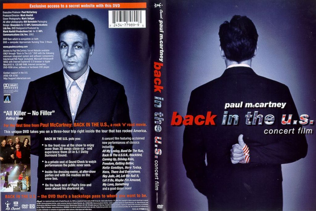 Paul Mccartney Back In The US DVD US