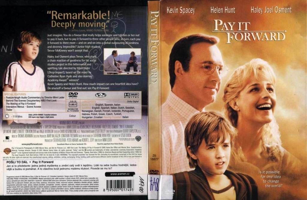 Pay It Forward DVD US