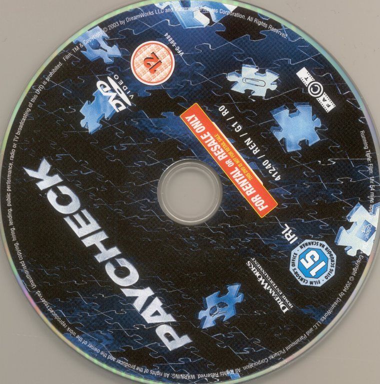 Paycheck DVD CD