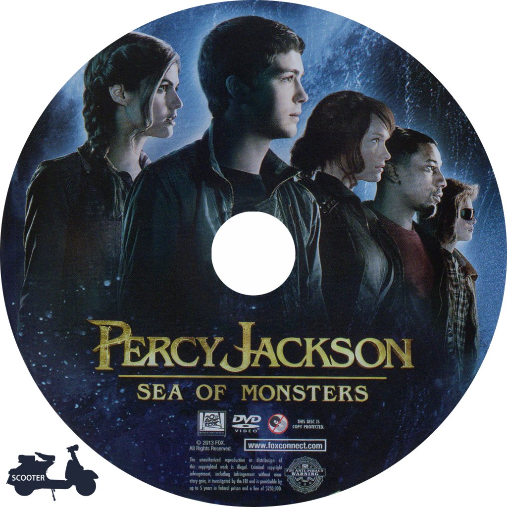 Percy Jackson Sea Of Monsters 2013 Scanned Label