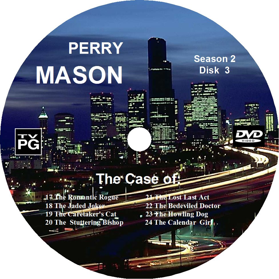 Perry Mason Complete Season 2  DVD Label