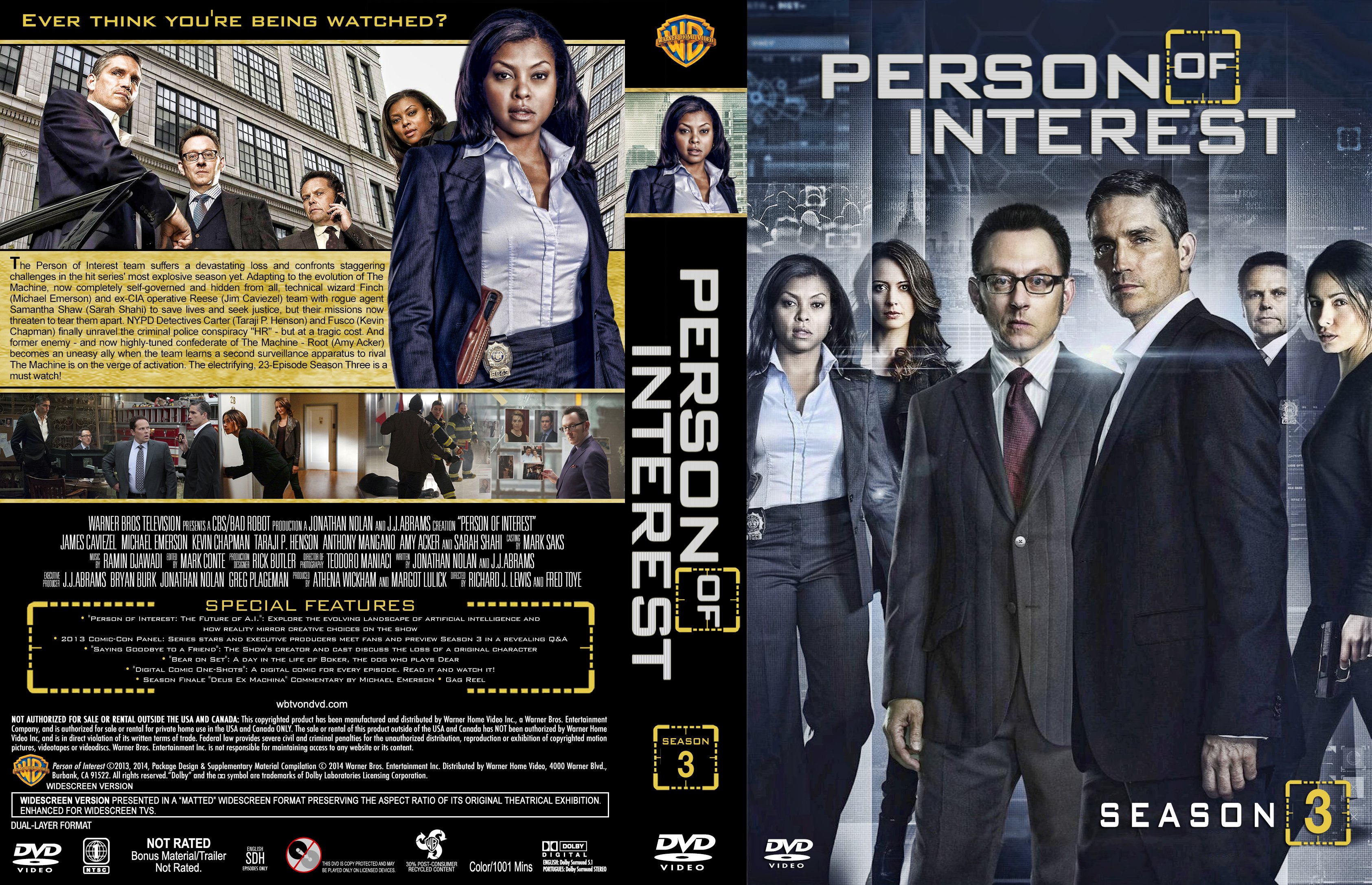 Person of Interest Season 3 Cover 1