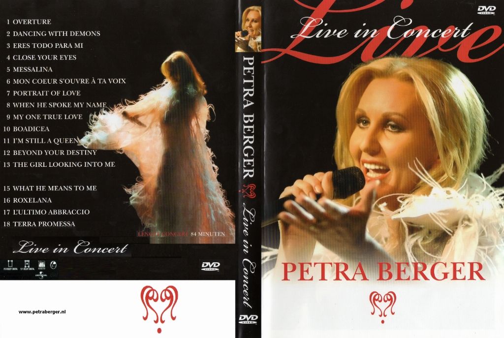 Petra Berger Live In Concert DVD NL