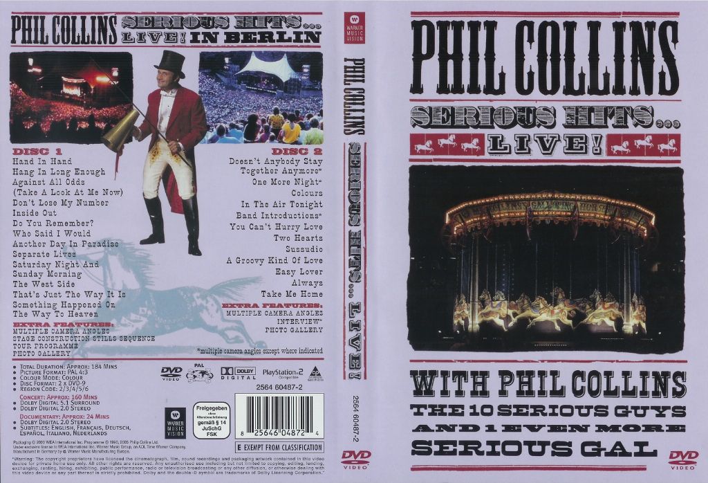 Phil Collins Serious Hits Live DVD US