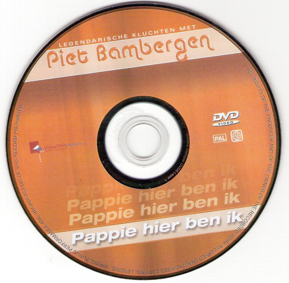 Piet Bambergen Pappie Hier Ben Ik DVD CD
