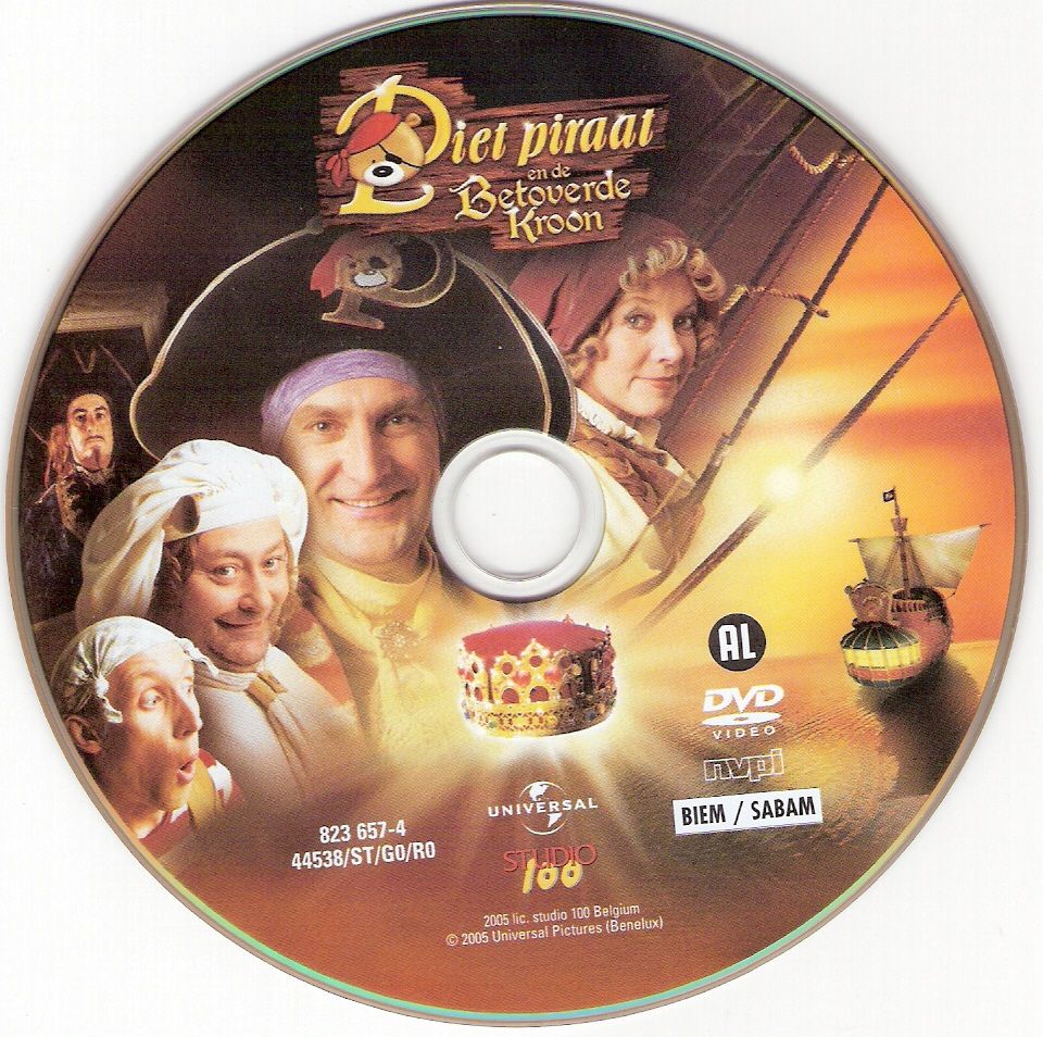 Piet Piraat En De Betoverde Kroon DVD CD