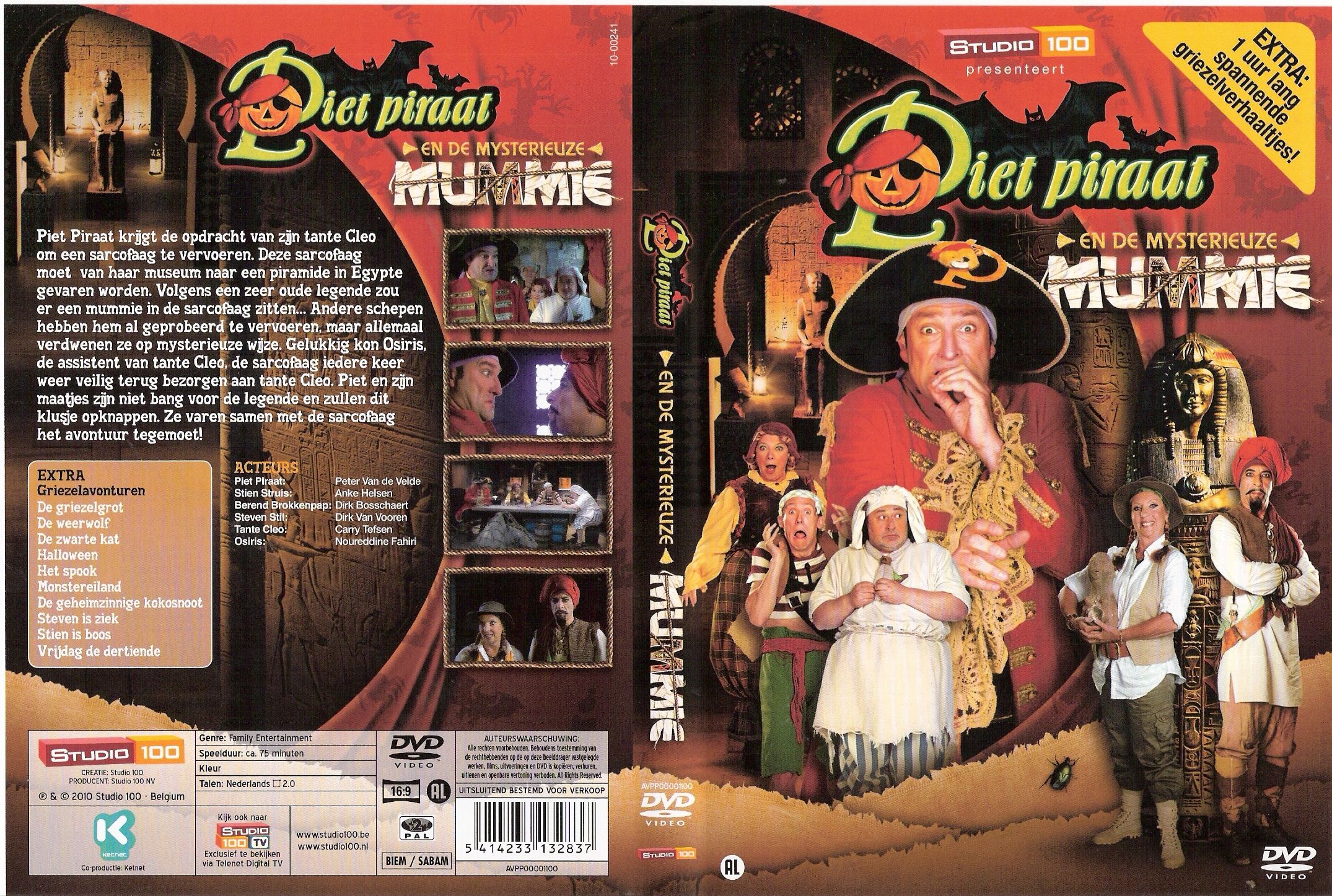 Piet Piraat En De Mysterieuze Mummie DVD NL