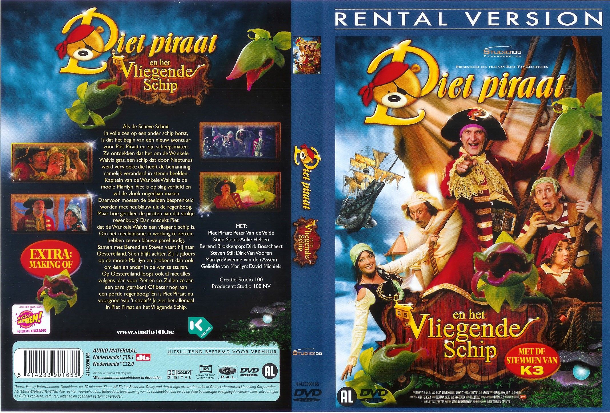Piet Piraat En Het Vliegend Schip DVD NL