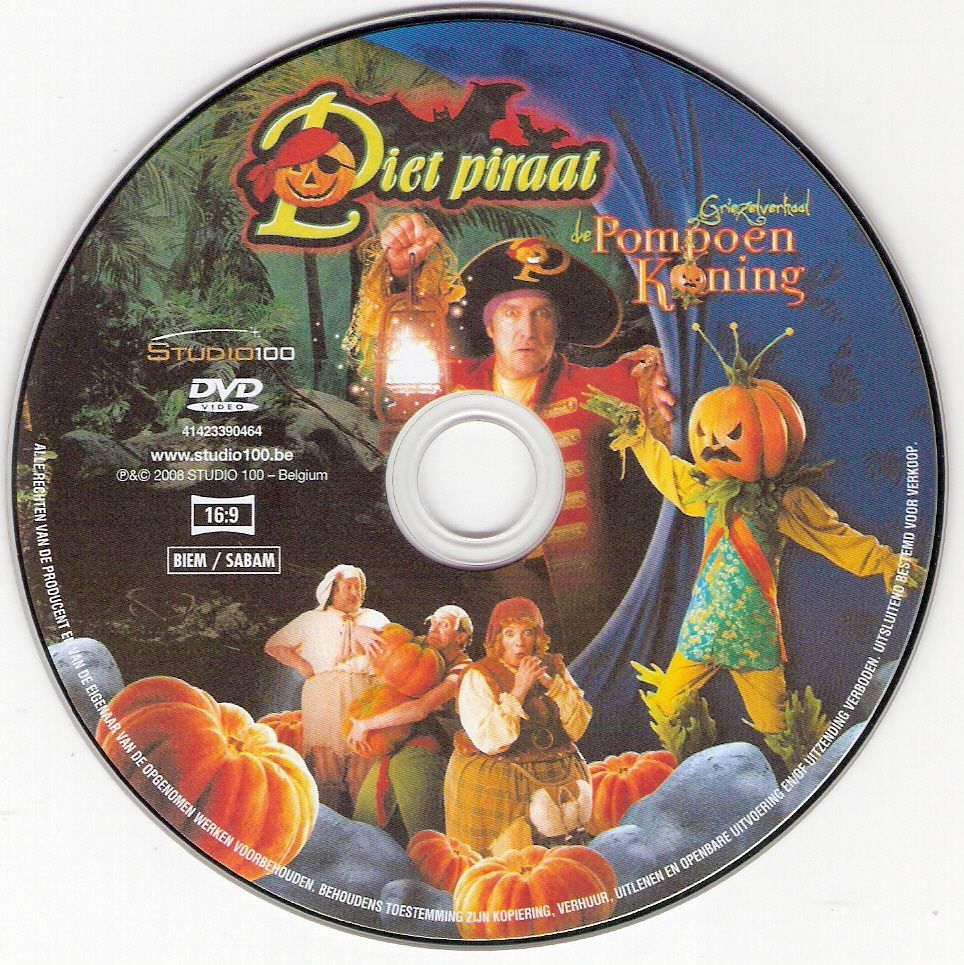 Piet Piraat Pompoen Koning DVD CD