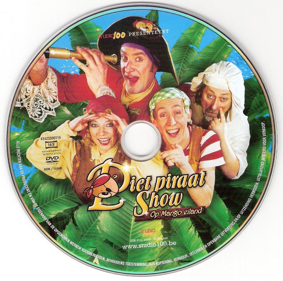 Piet Piraat Show Mango Eiland DVD CD
