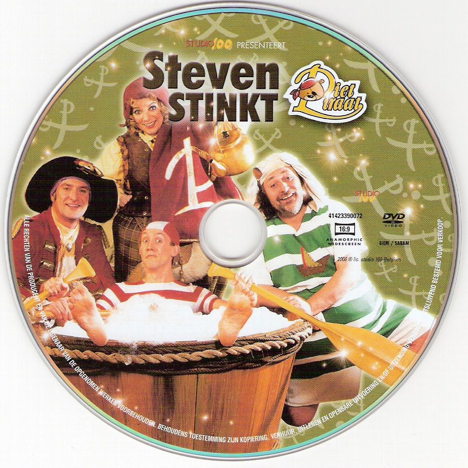 Piet Piraat Steven Stinkt DVD CD