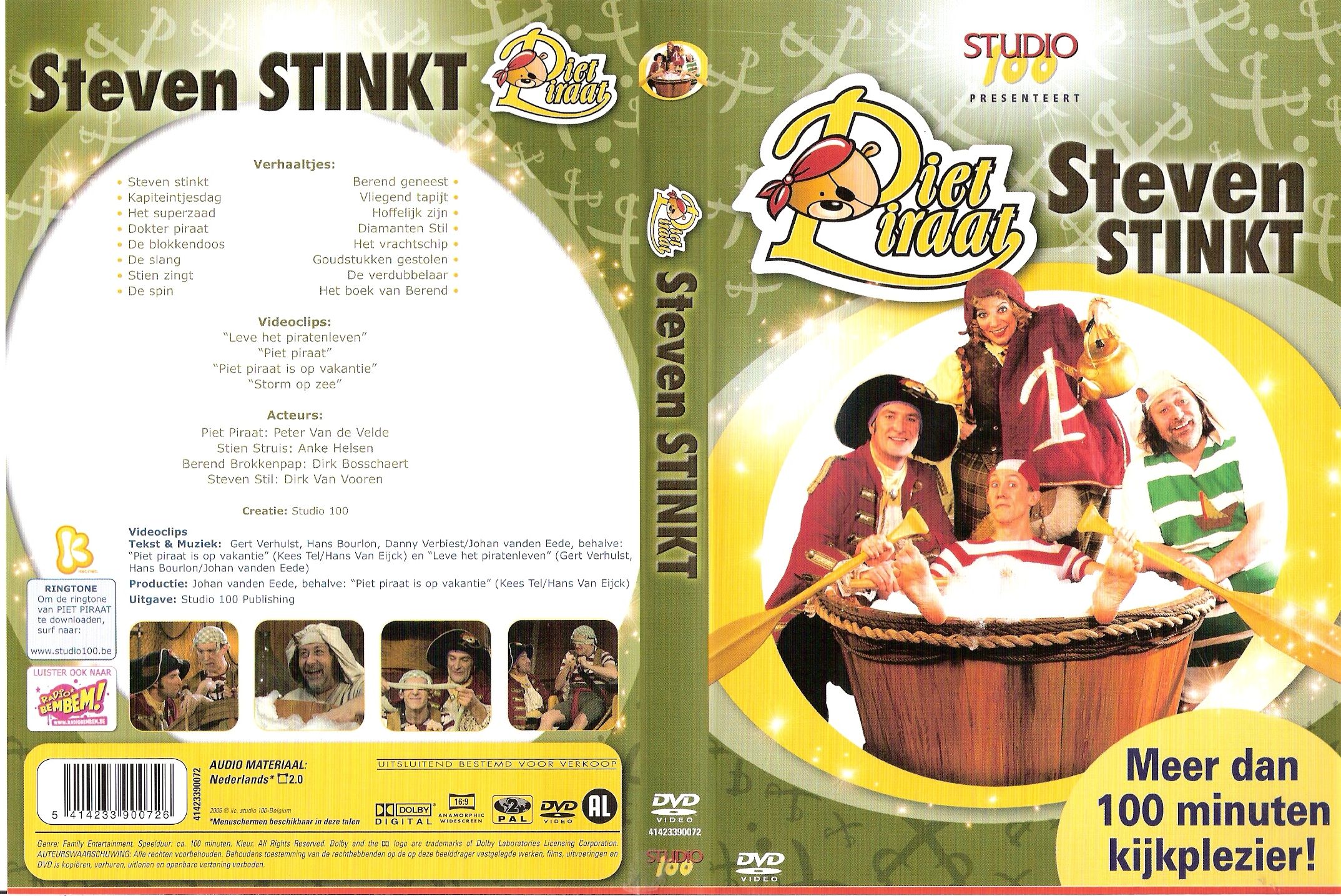 Piet Piraat Steven Stinkt DVD NL