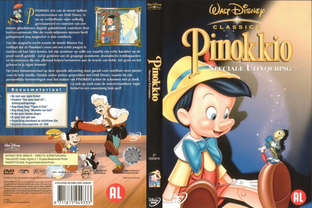 Pinokkio Speciale Uitvoering DVD NL