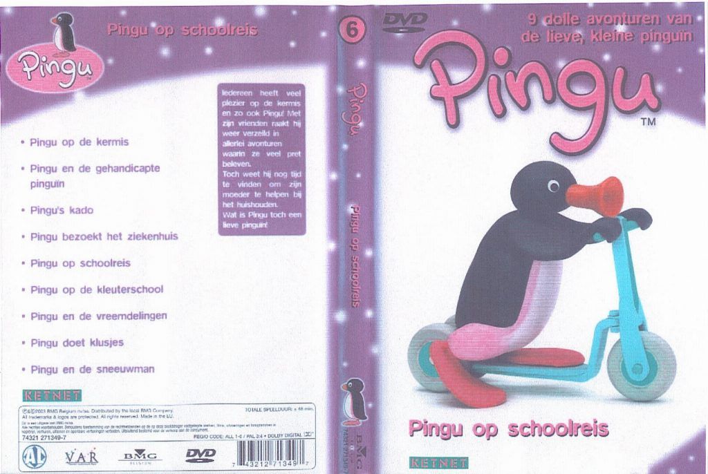 Pinqu Pinqu Op Schoolreis DVD NL