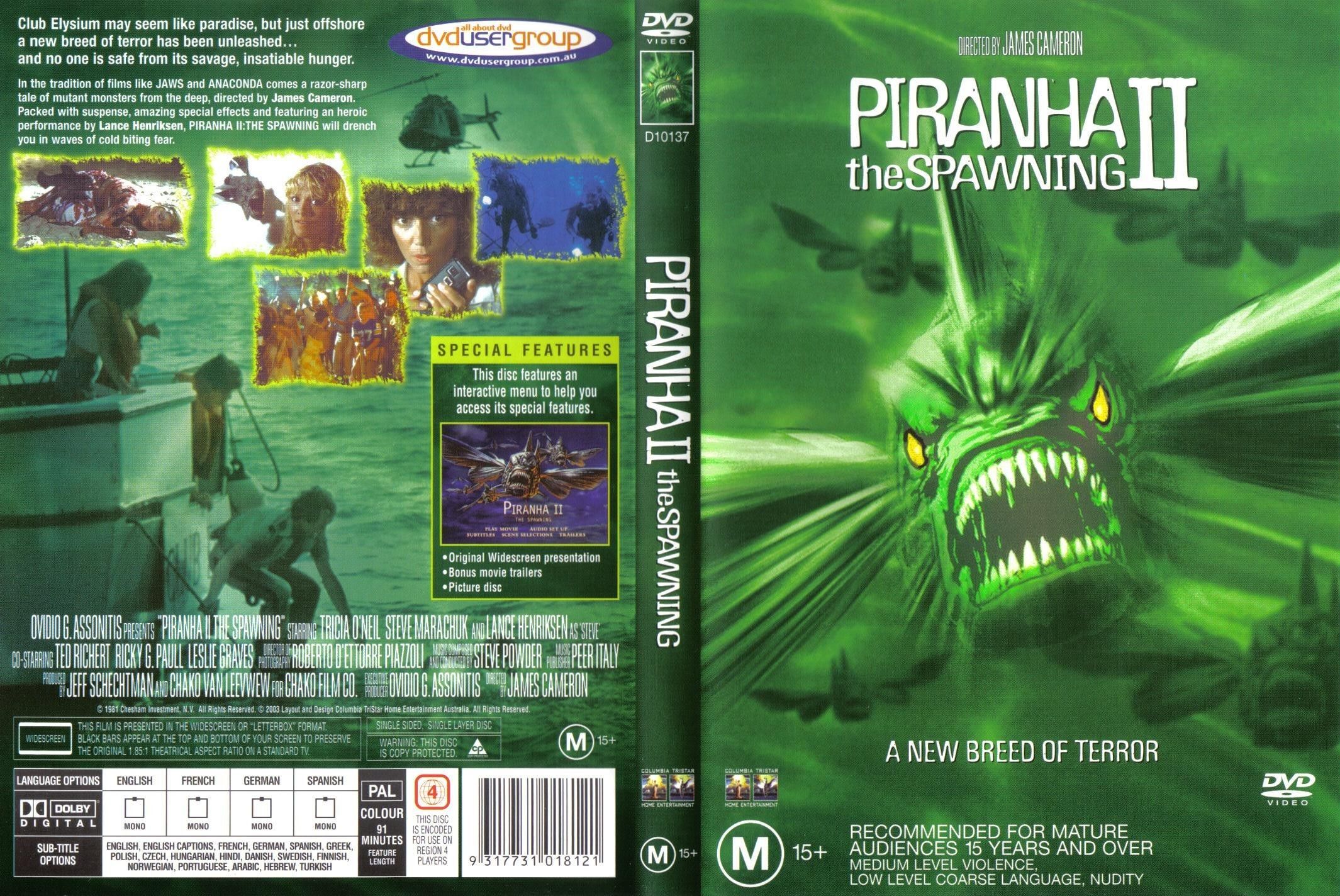 Piranha 2 The Spawning DVD US