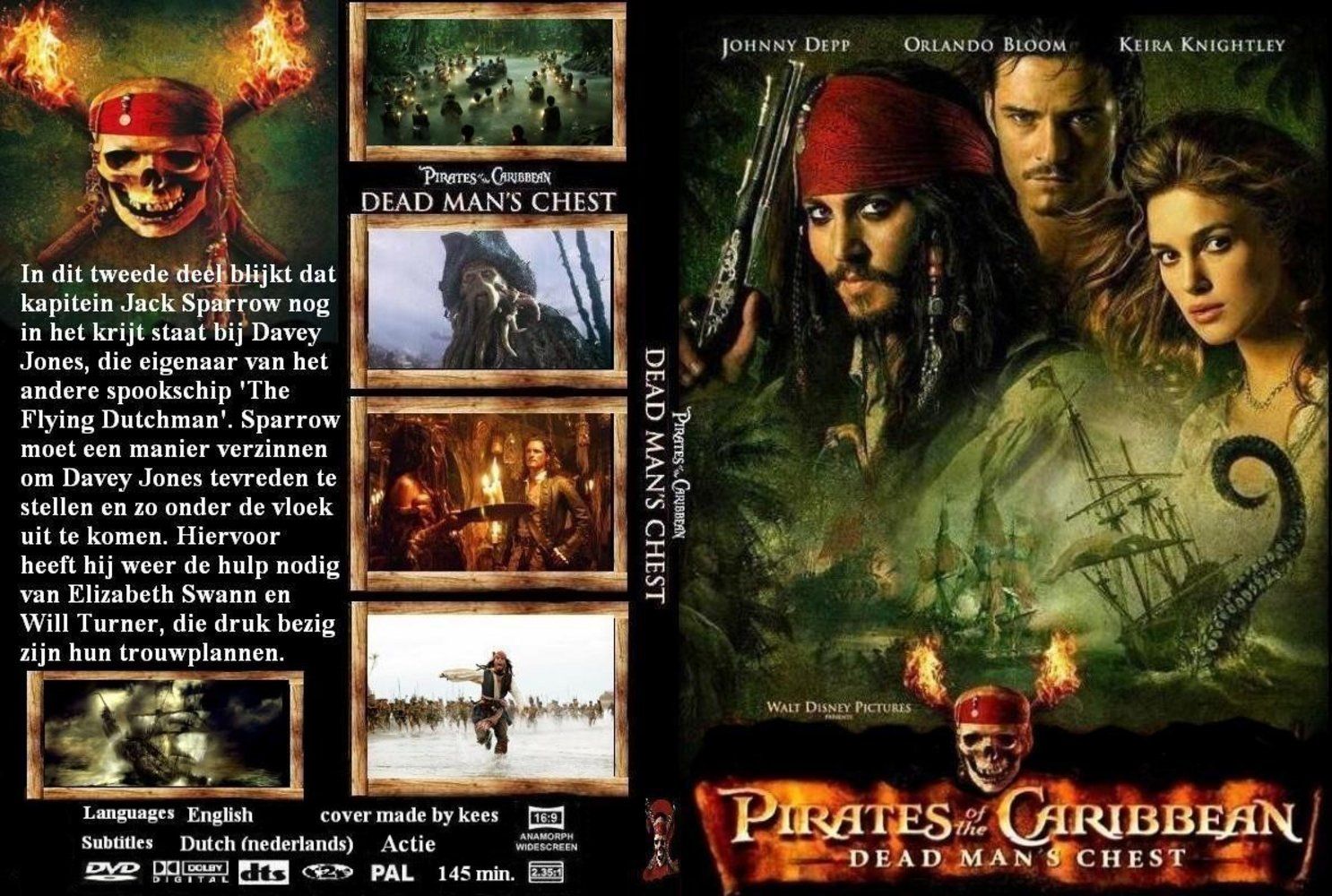 Pirates Of The Caribbean 2 DVD NL CUSTOM