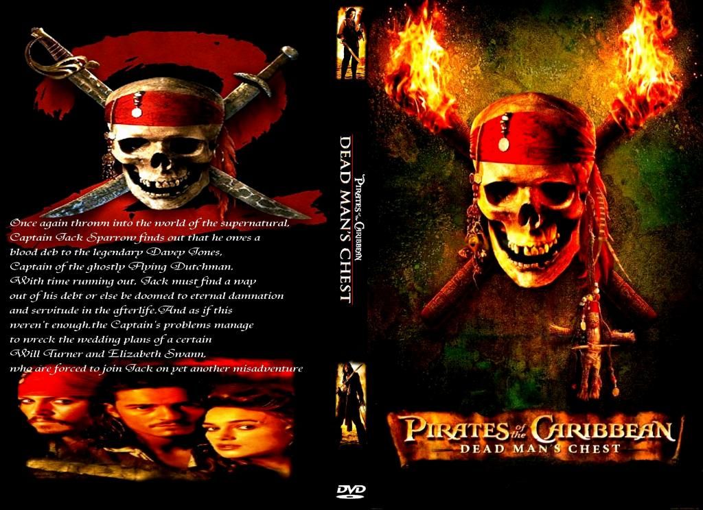 Pirates Of The Caribbean 2 DVD US CUSTOM