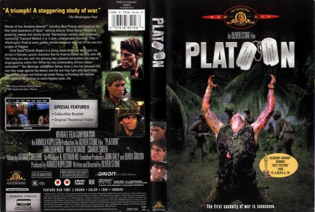 Platoon DVD US