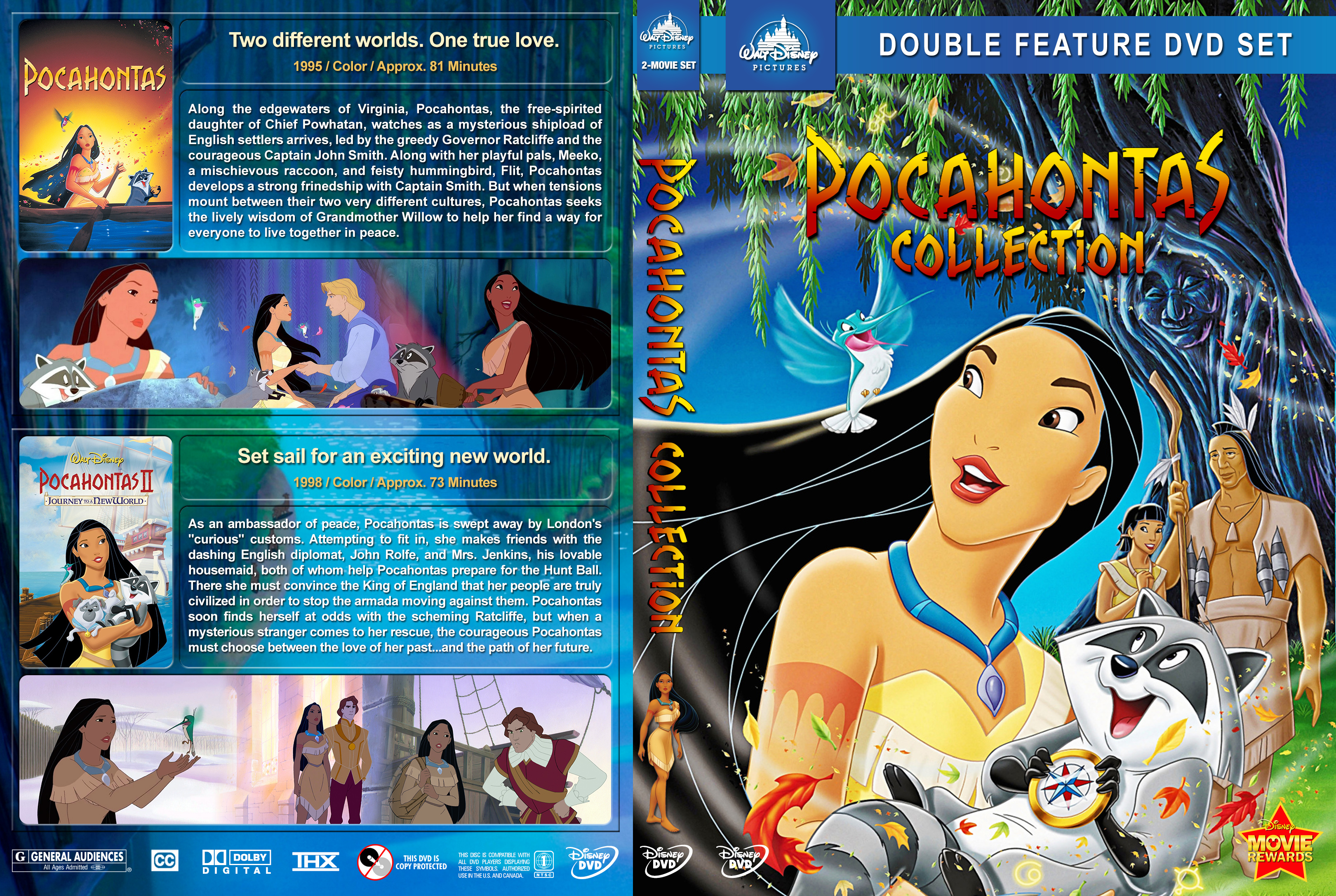 Pocahontas Collection 1995 1998 Covers