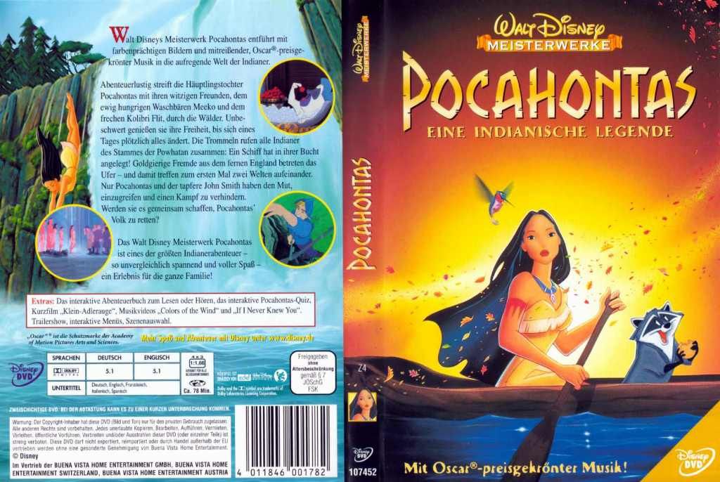 Pocahontas DVD DE