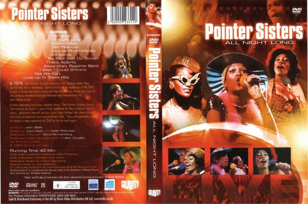 Pointer Sisters All Night Long DVD US