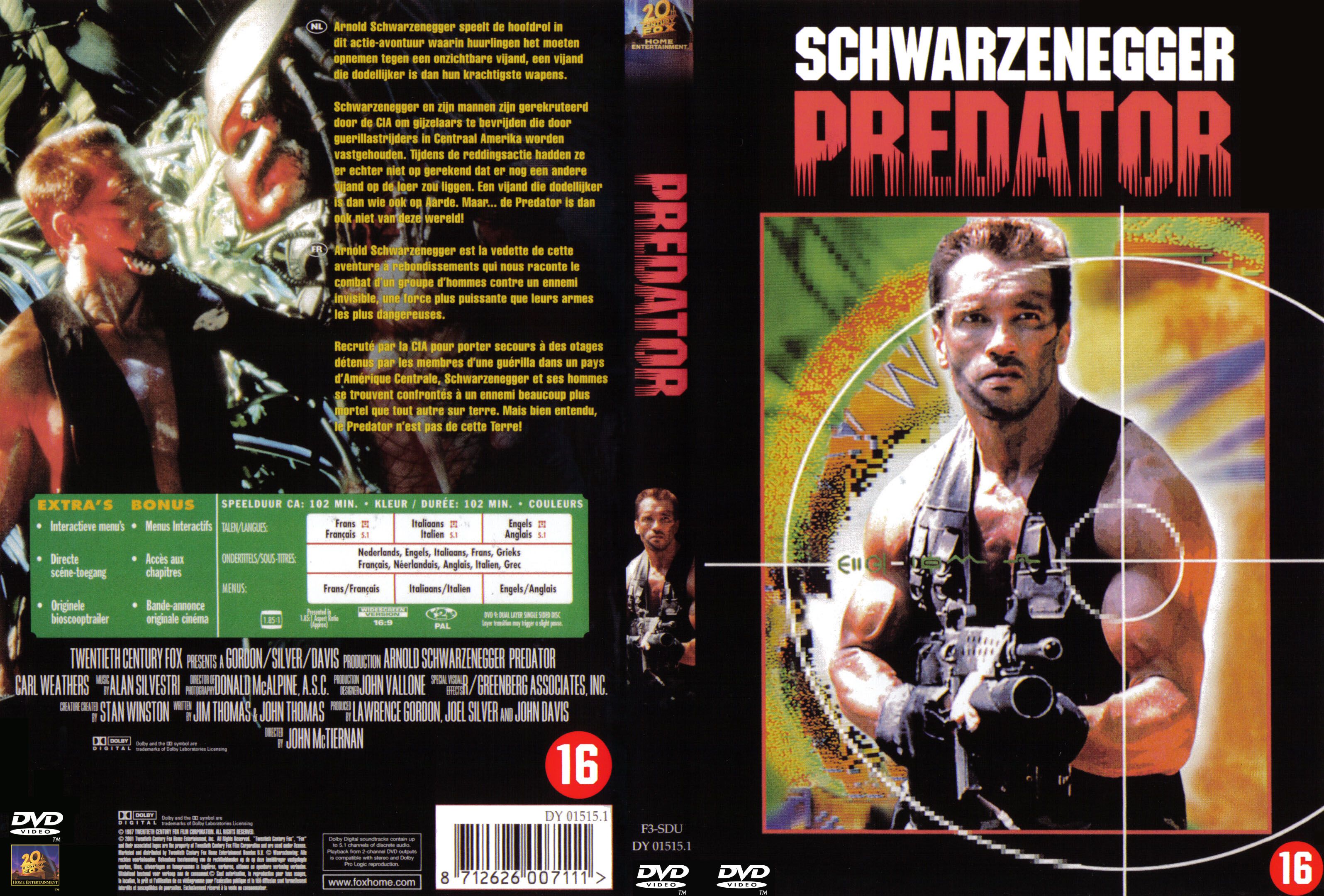 Predator R2 Dutch Scan Richard Richard Misc Dvd